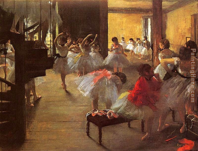 The Dance Class painting - Edgar Degas The Dance Class art painting
